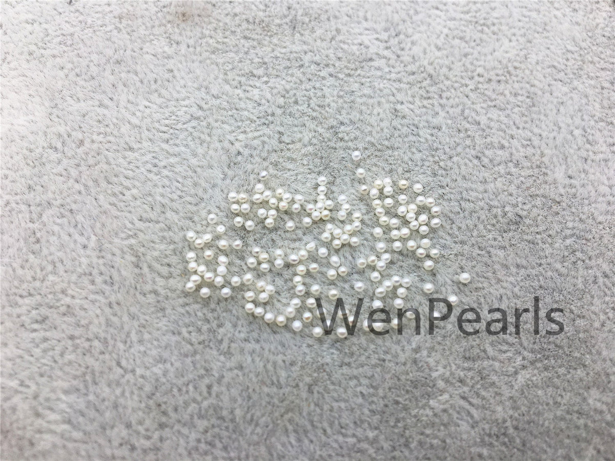 AAA 1.3-1.4mm white seed round freshwater pearls,small size white freshwater round loose pearl wholesale,tiny pearl supply,RP1-3A-2