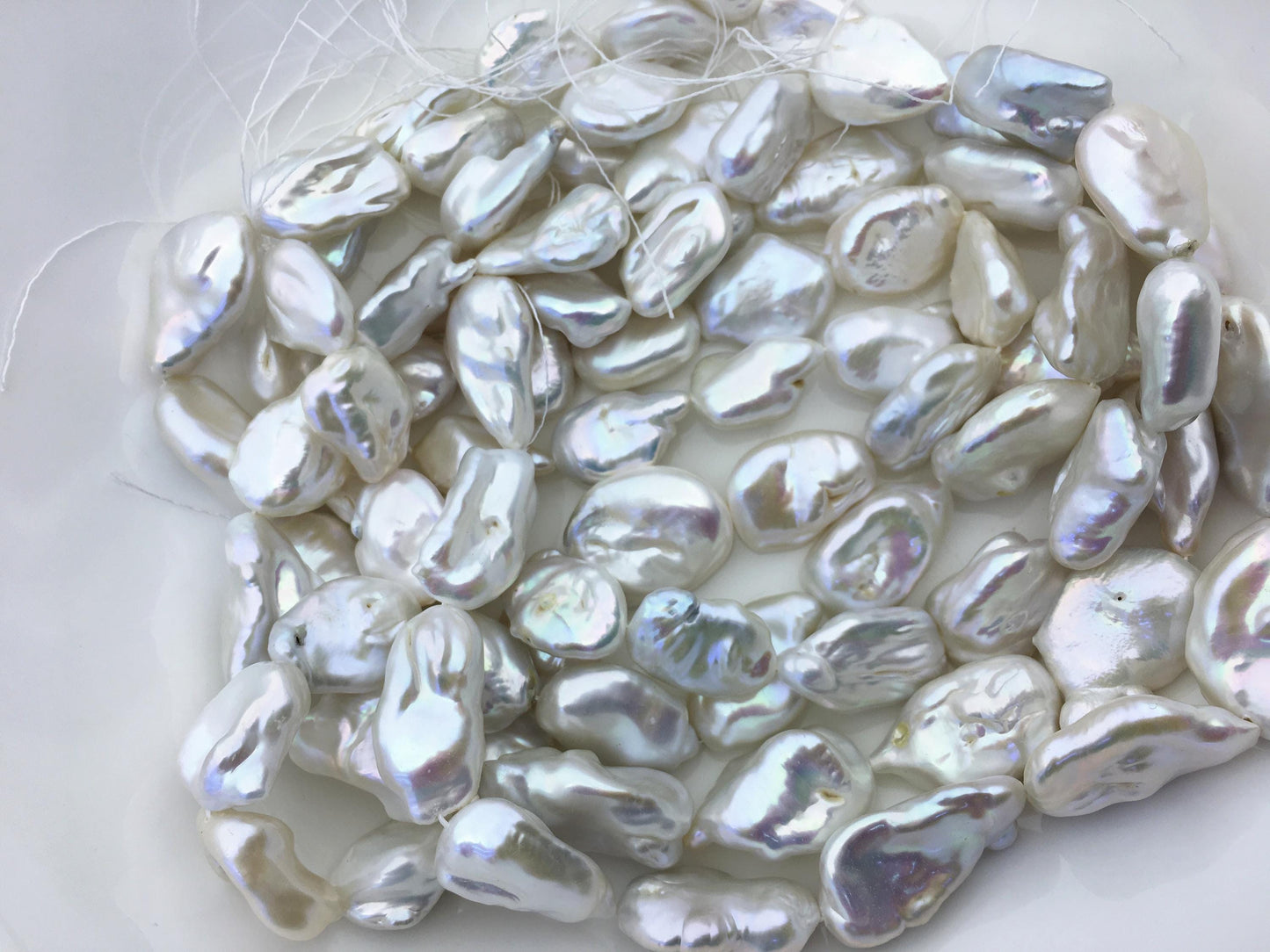 AA+ 14-16mm white long keshi baroque Freshwater Pearl,DIY Loose Freshwater Pearl,wholesale price,china wholesale pearl,ZS-200-108
