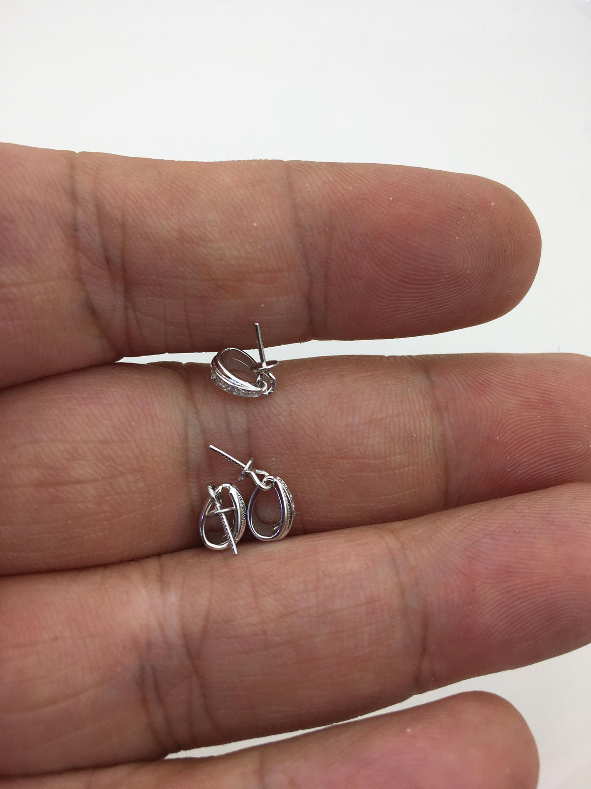 2pcs Cz zircon S925 sterling sliver pendant hook, for pendant,for DIY,wholesale,ASL-P-021