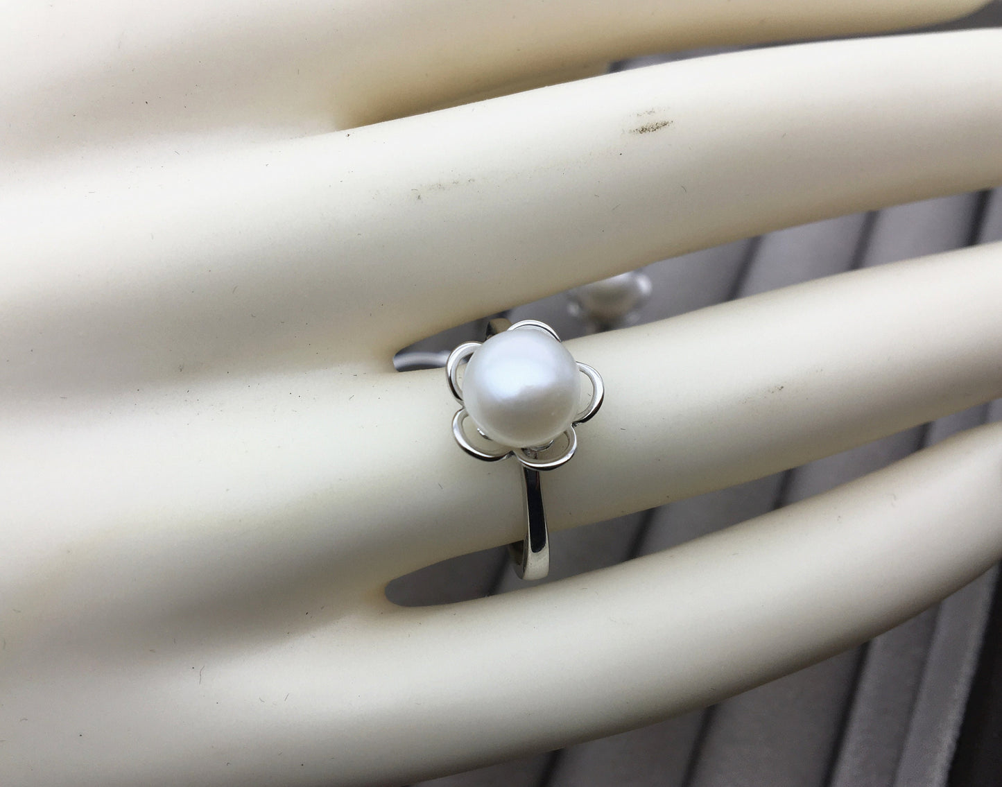 AAA White/Purple Freshwater pearl ring,S925 sterling silver ring,cz diamond wedding rings,bridal ring,anniversary rings,R1-038