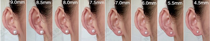 AAA 8-9mm White Round Fresh Water pearl stud earrings,Bridal Earrings-Wedding Jewelry-Bridal jewelry-Birthday gift,SE3-T2