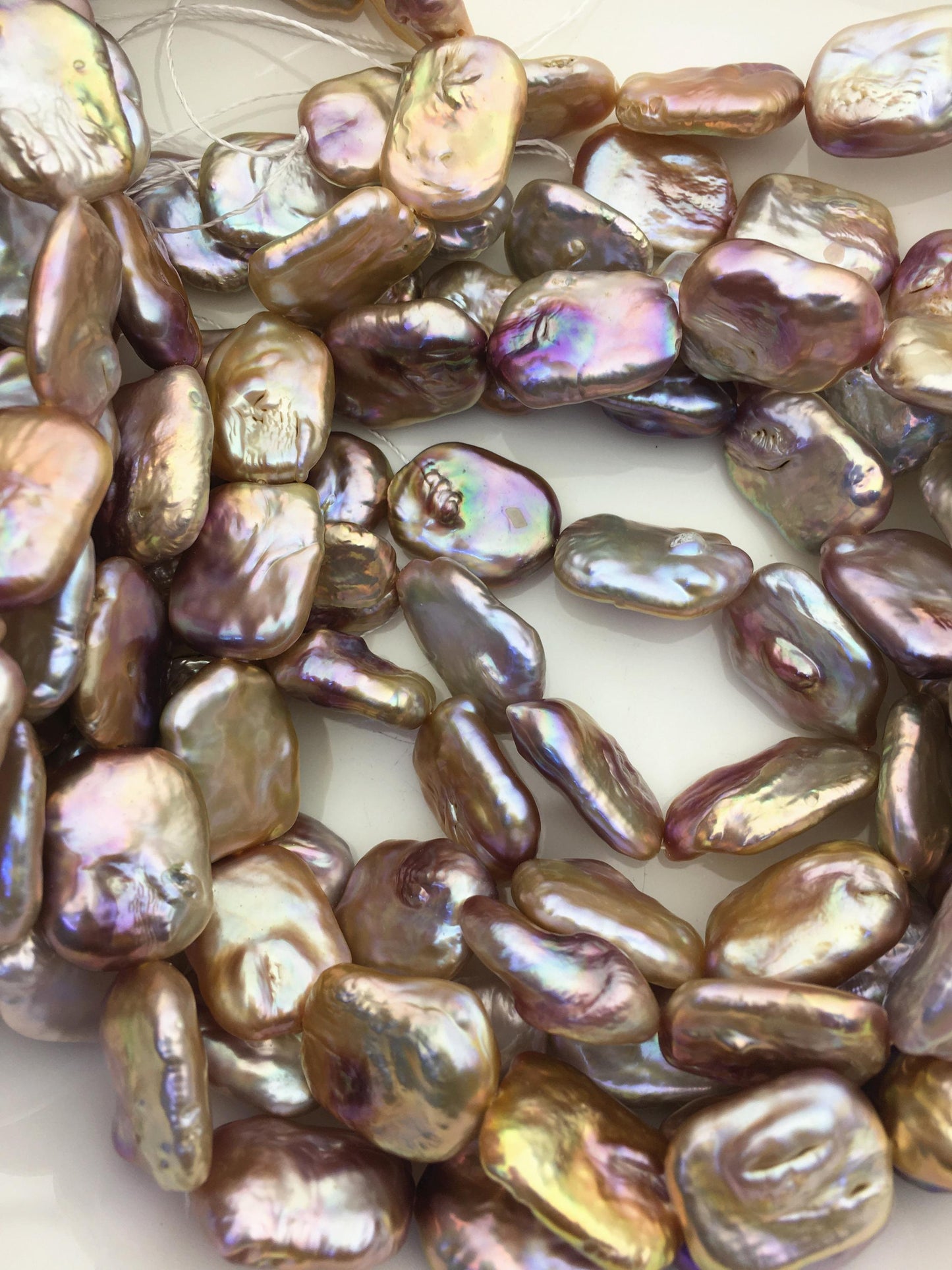 AA+ 15-18mm mix color thick rectangle freshwater pearls,diy bead,flat block pearl bead,ZS-103-31