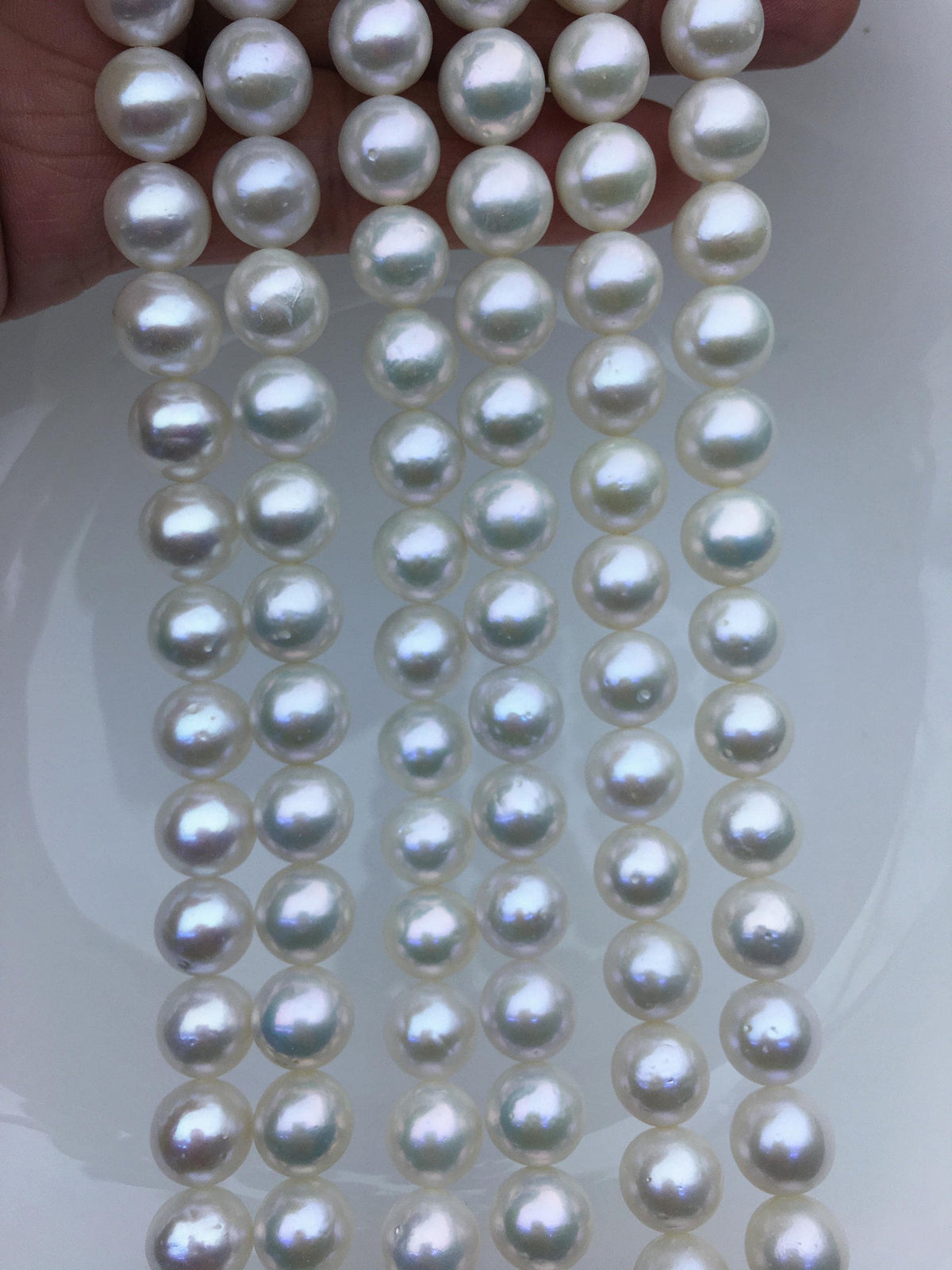 AA+ 9-11mm white round freshwater pearls,white pearl necklace,mother day pearl gift,RP10-2A-5