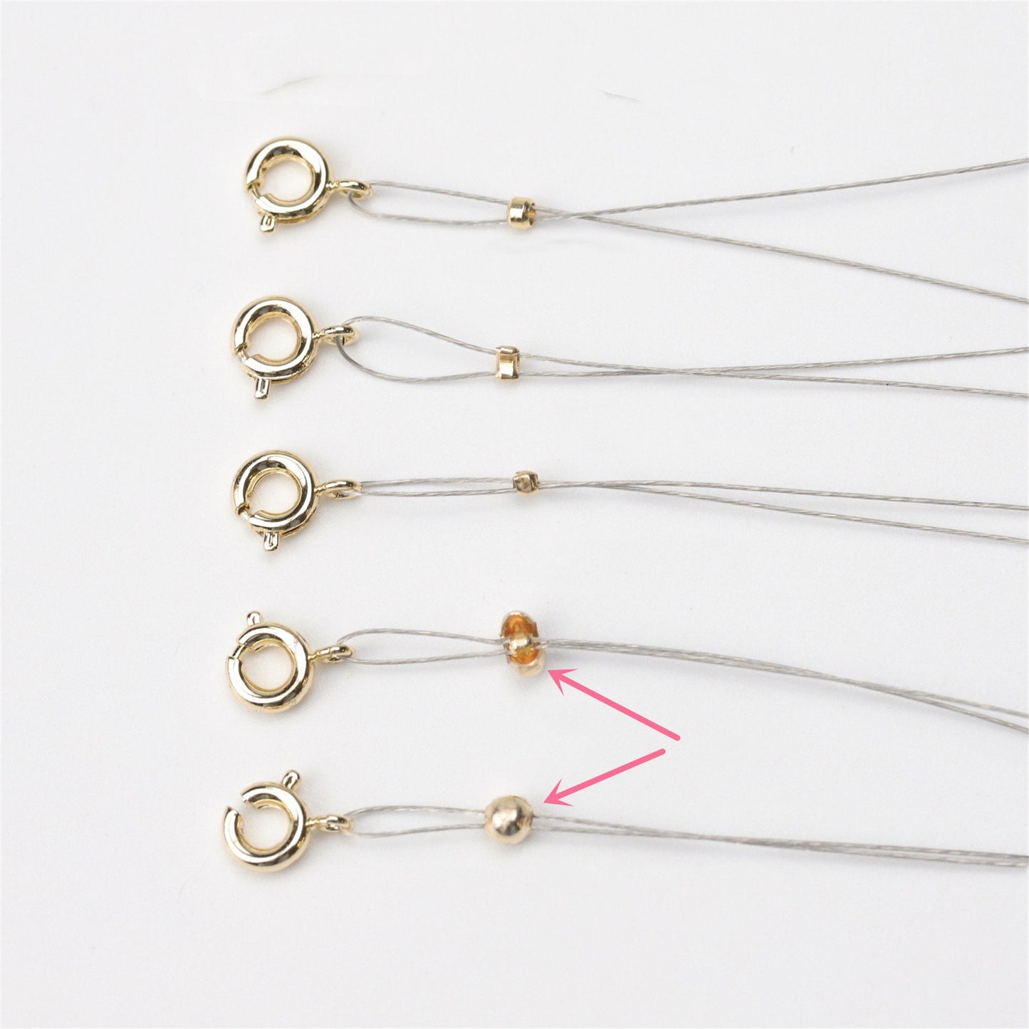 50pcs 3mm Yellow/Silver Gold Plated Moon Open Mouth Neckalce End,high quality 18k solid gold plated,AAL-003-17