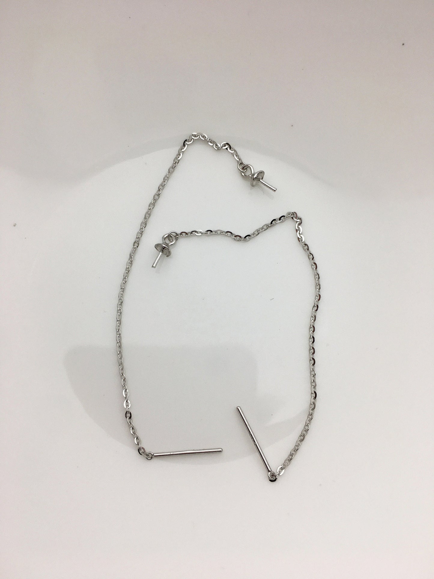 2 pairs 3 inches Tassel S925 Sterling Sliver dangle earrings,DIY,wholesale,ASL-ER-004