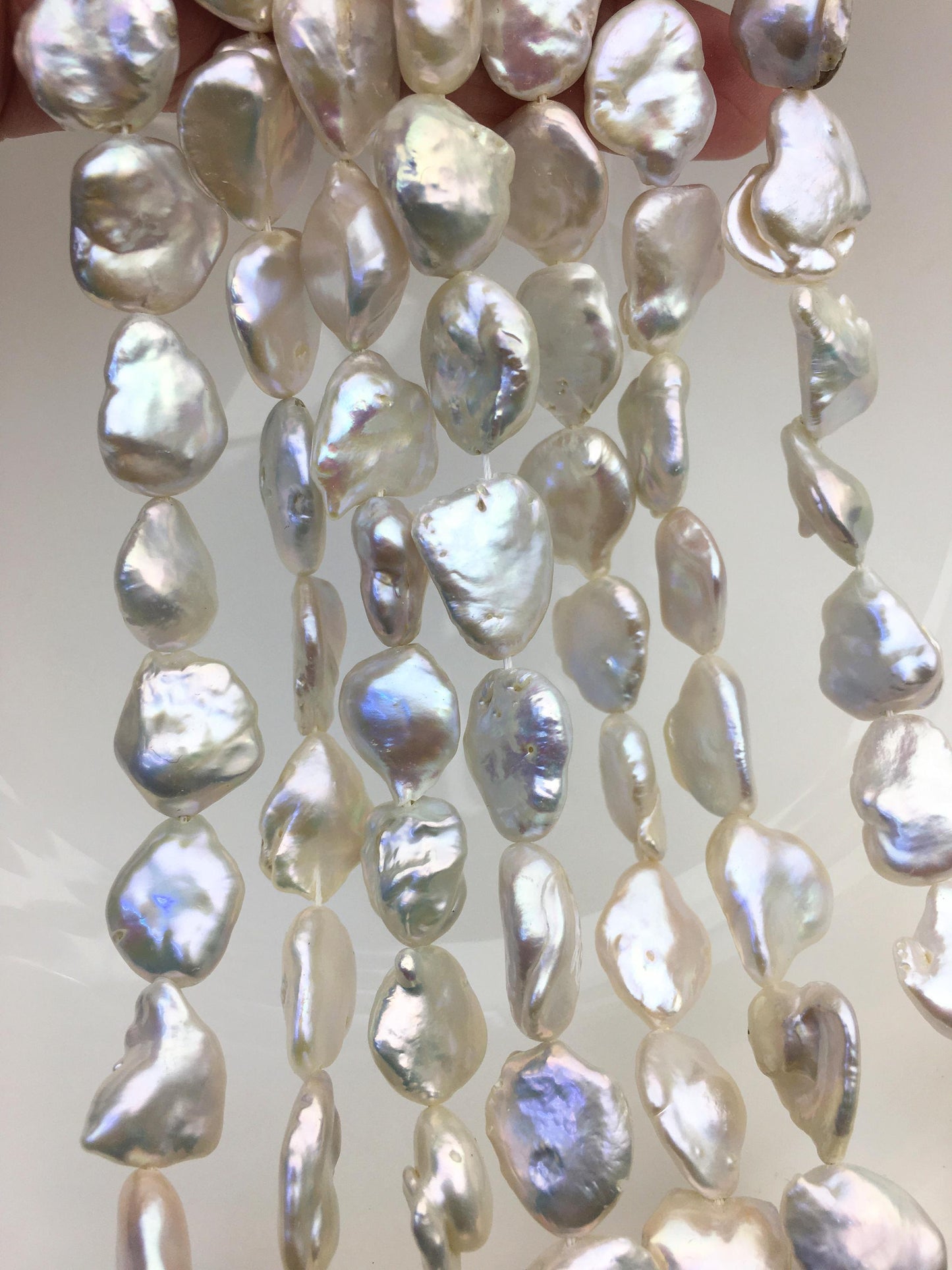 AA+ 12-14mm white baroque Freshwater Loose Pearl,ZS-200-80