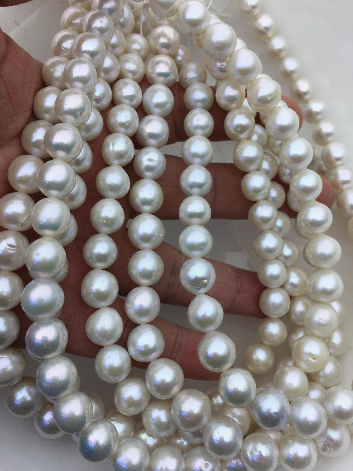 AA+ 10-12mm white baroque drop Edison Freshwater Pearl,ED12-2A-5-33