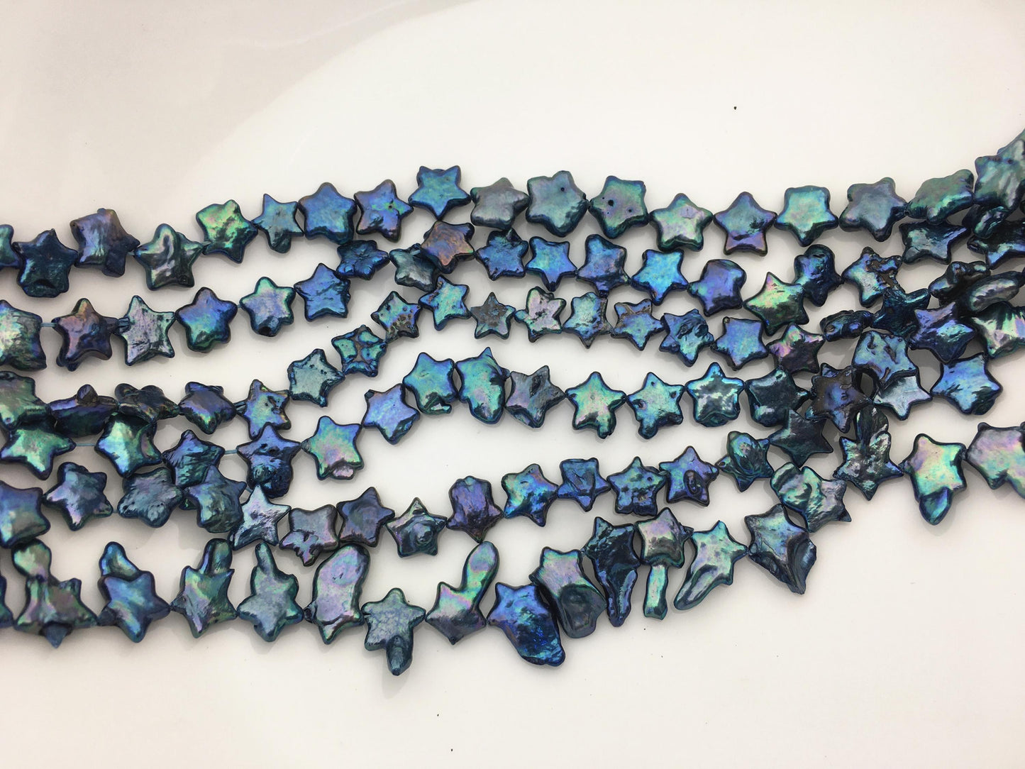 A+ 10-11mm deep blue Five-pointed star Pearl,Freshwater pearl Star, for your design,Cultured Pearls,ZS-103-40