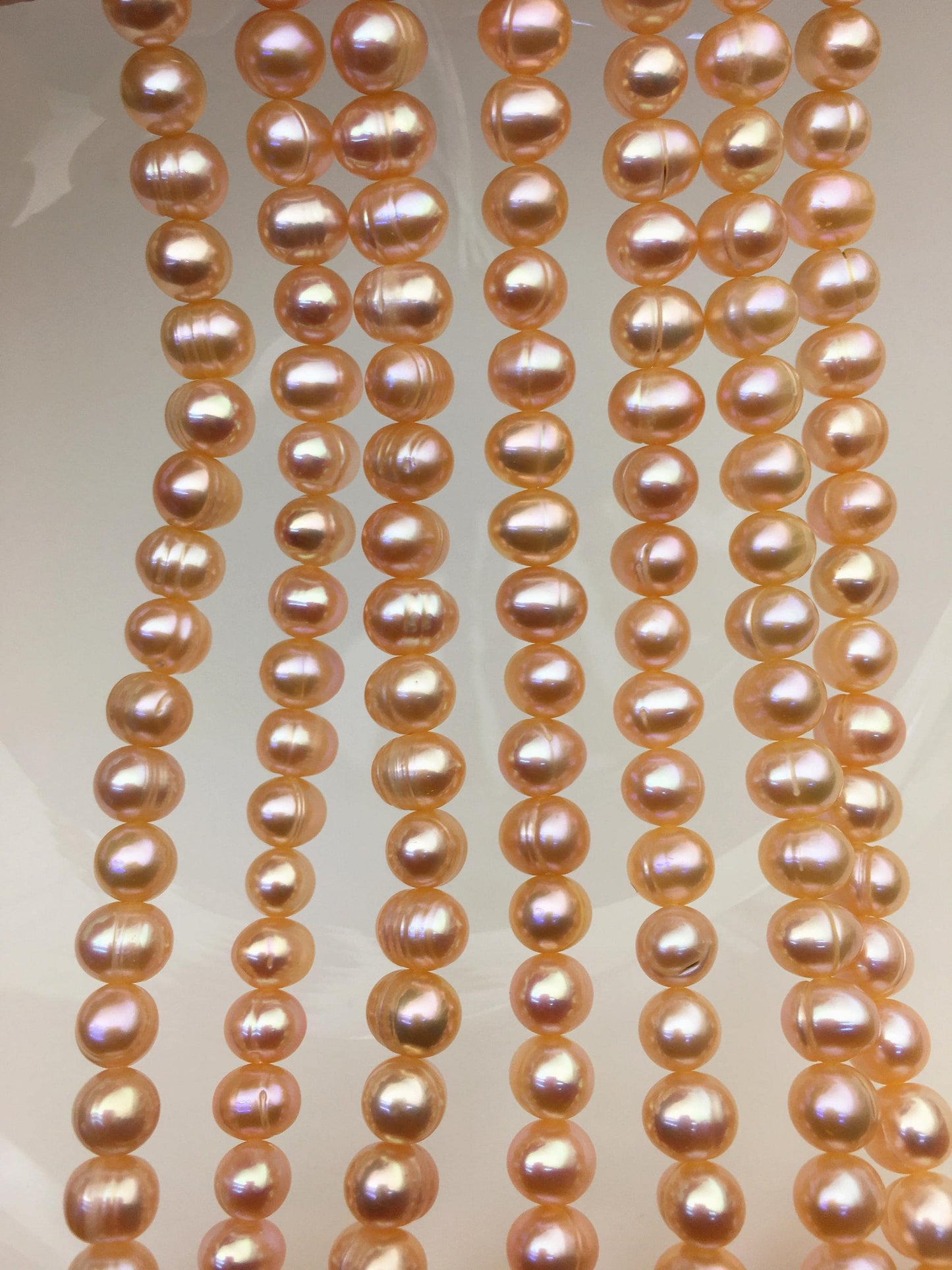 AA 6.3-7.2mm orange potato freshwater pearls, loose pearls,beading supplies,CR7-2A-2