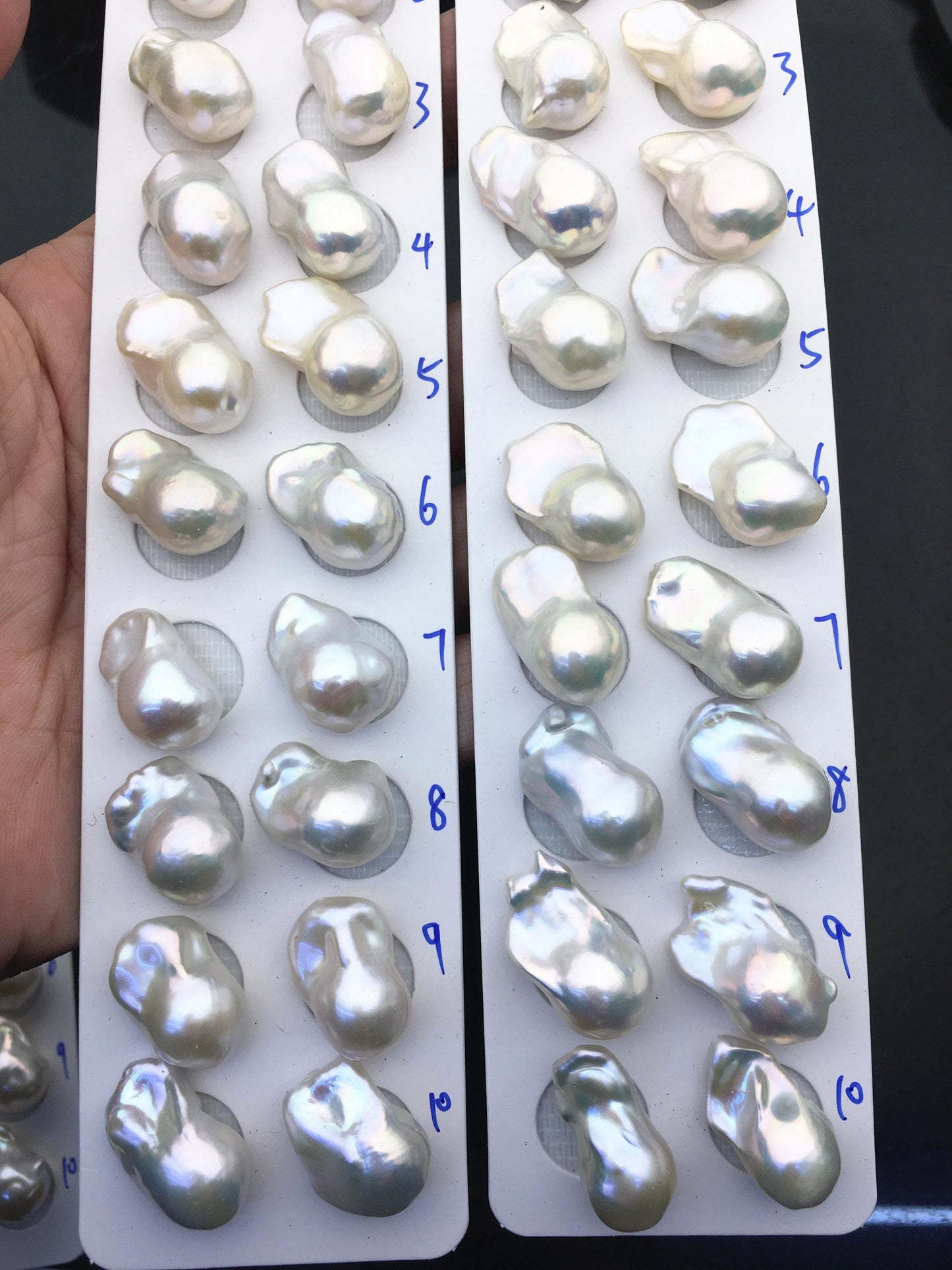 1 pair AAA 12-16x18-25mm White Flame ball Pearl Pairs-large Baroque freshwater pearl pairs,Fire Ball Pearl,FL15-3A-8-51
