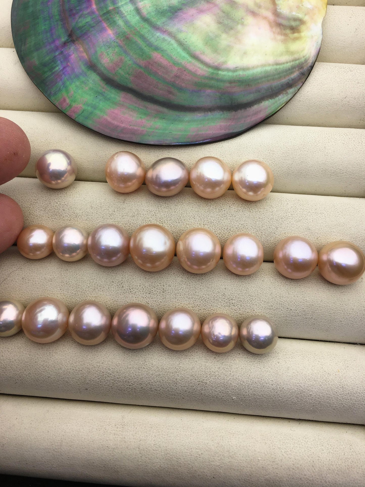20pcs AA+ 10-13mm natural color button round Edison Freshwater Pearl,no hole,ED11-T1-13