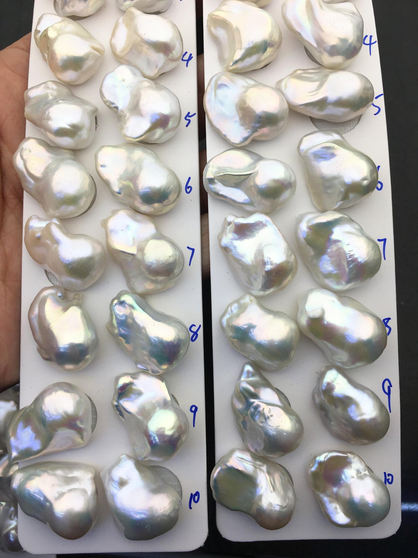 1 pair AAA 15-18x20-27mm White Flame ball Pearl Pairs - large Baroque freshwater pearl pairs,Fire Ball Pearl,FL15-3A-8-32
