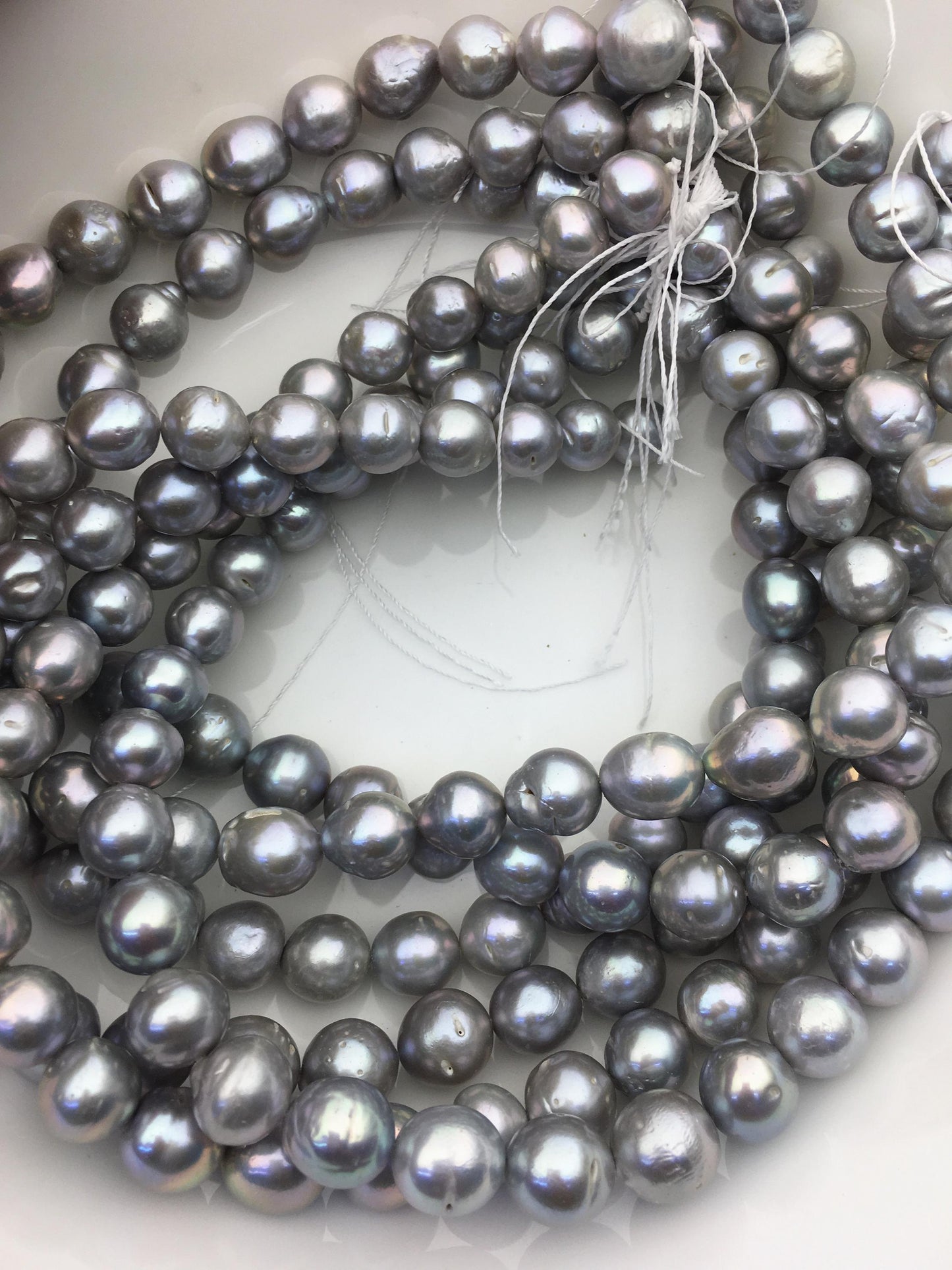 AA 11-13mm big gray baroque drop Edison Freshwater Pearl,ED12-2A-5-76