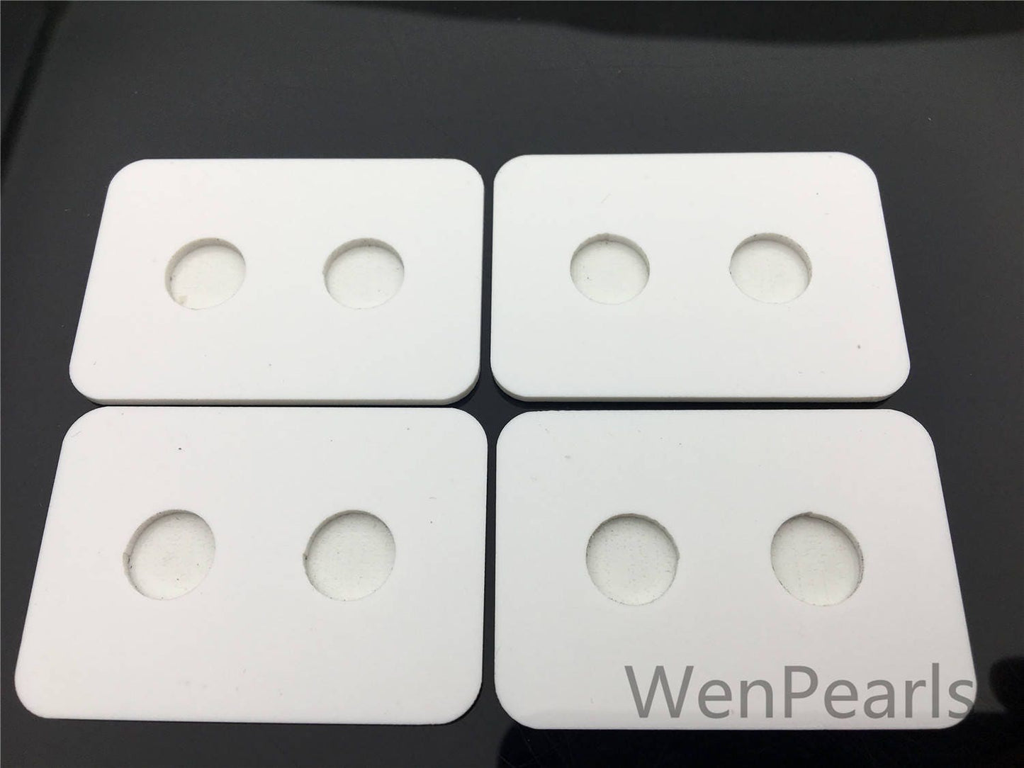 AAA Pearl Matching Cards, Single Pearl Card, White Acrylic matching card, A-OTH-007