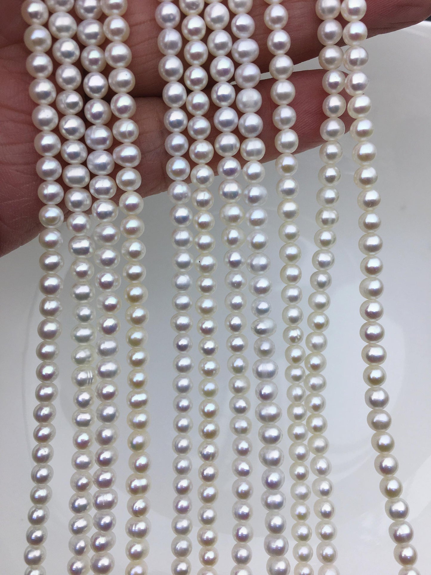 AA+ 4-4.5mm white potato freshwater pearls,seed freshwater pearl,CR4-2A-5