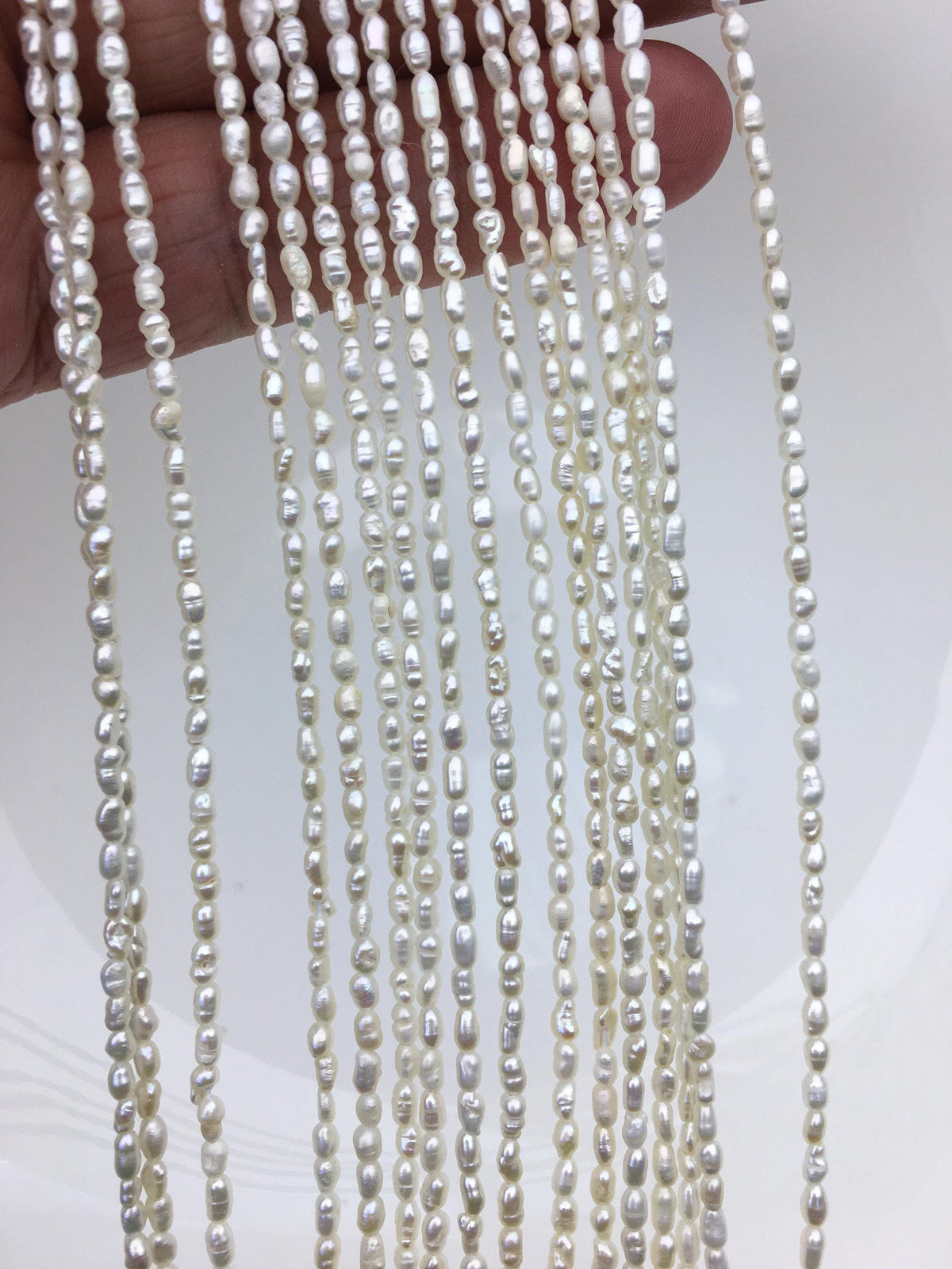 AA 2-2.2mm white tiny nugget seed pearls,irregular nugget freshwater pearl strand,cheap price,pearl factory china,LM2-2A-2