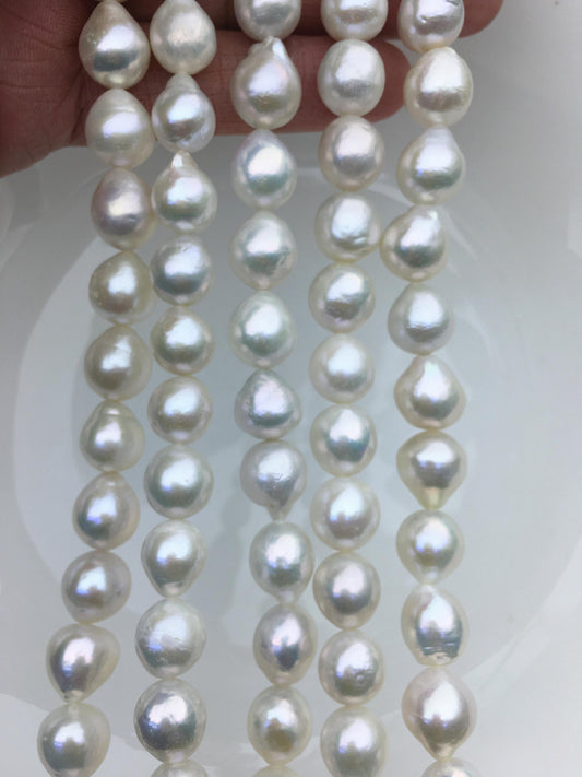 AA 10-12mm white drop Edison Freshwater Pearl,ED12-2A-5-50