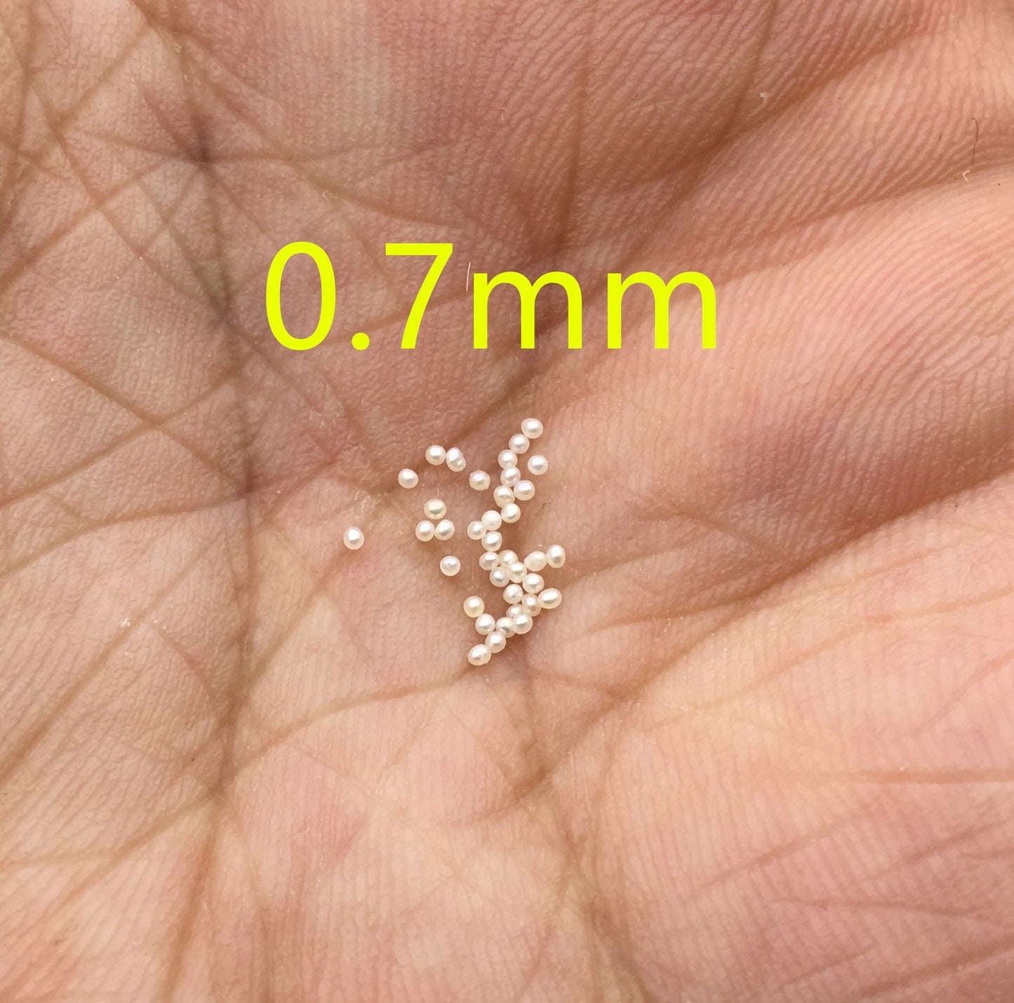 AAA 0.7mm white near round freshwater seed pearls,no hole,Cultured pearl,diy pearl beads,Happiness,birthday,RP1-3A-11