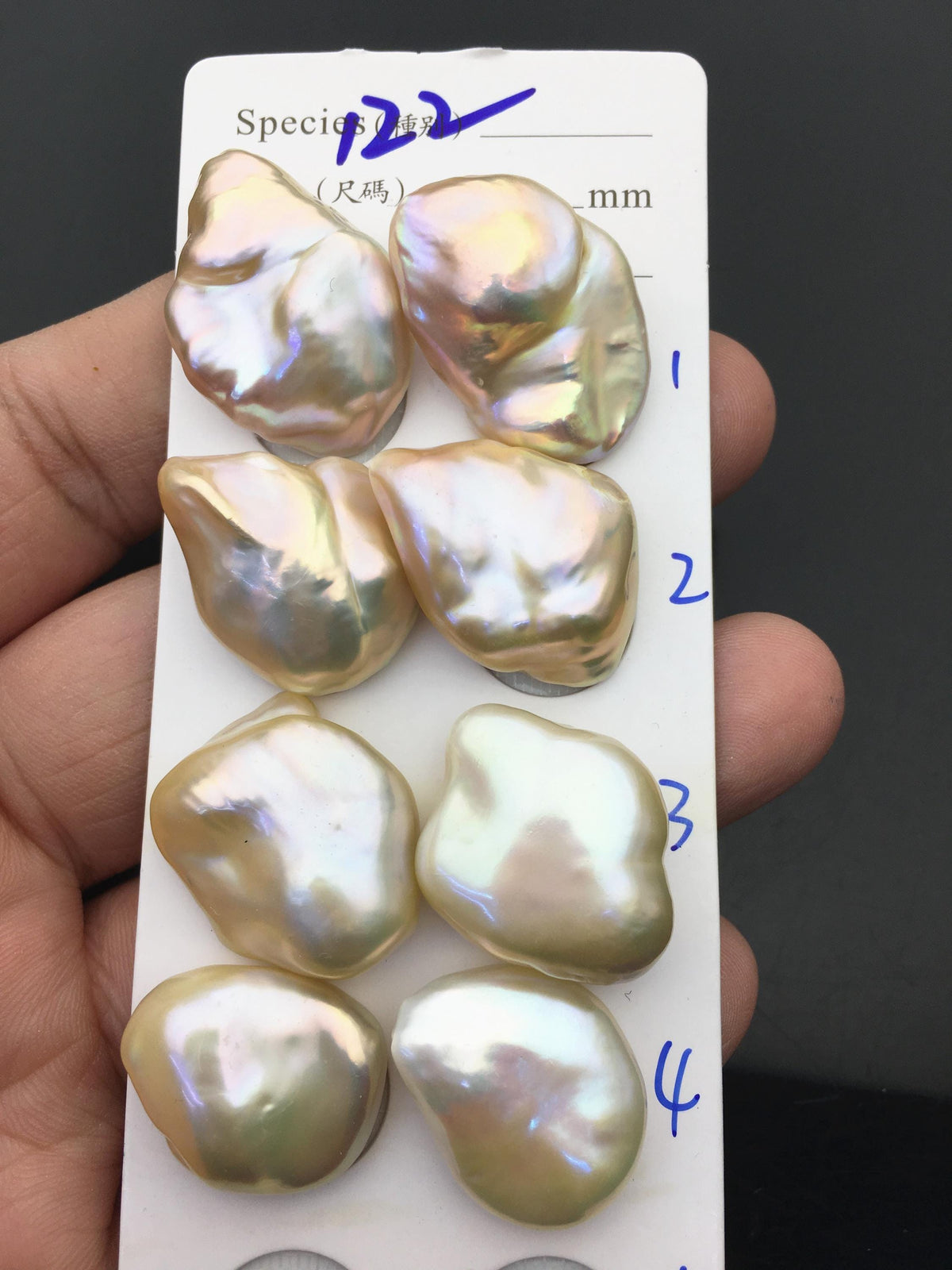 1 pair AAA 16-22x21-30mm Natural Rainbow Baroque Pearl Pairs,Baroque Cultured Freshwater Pearl,no hole,FL15-3A-9-20