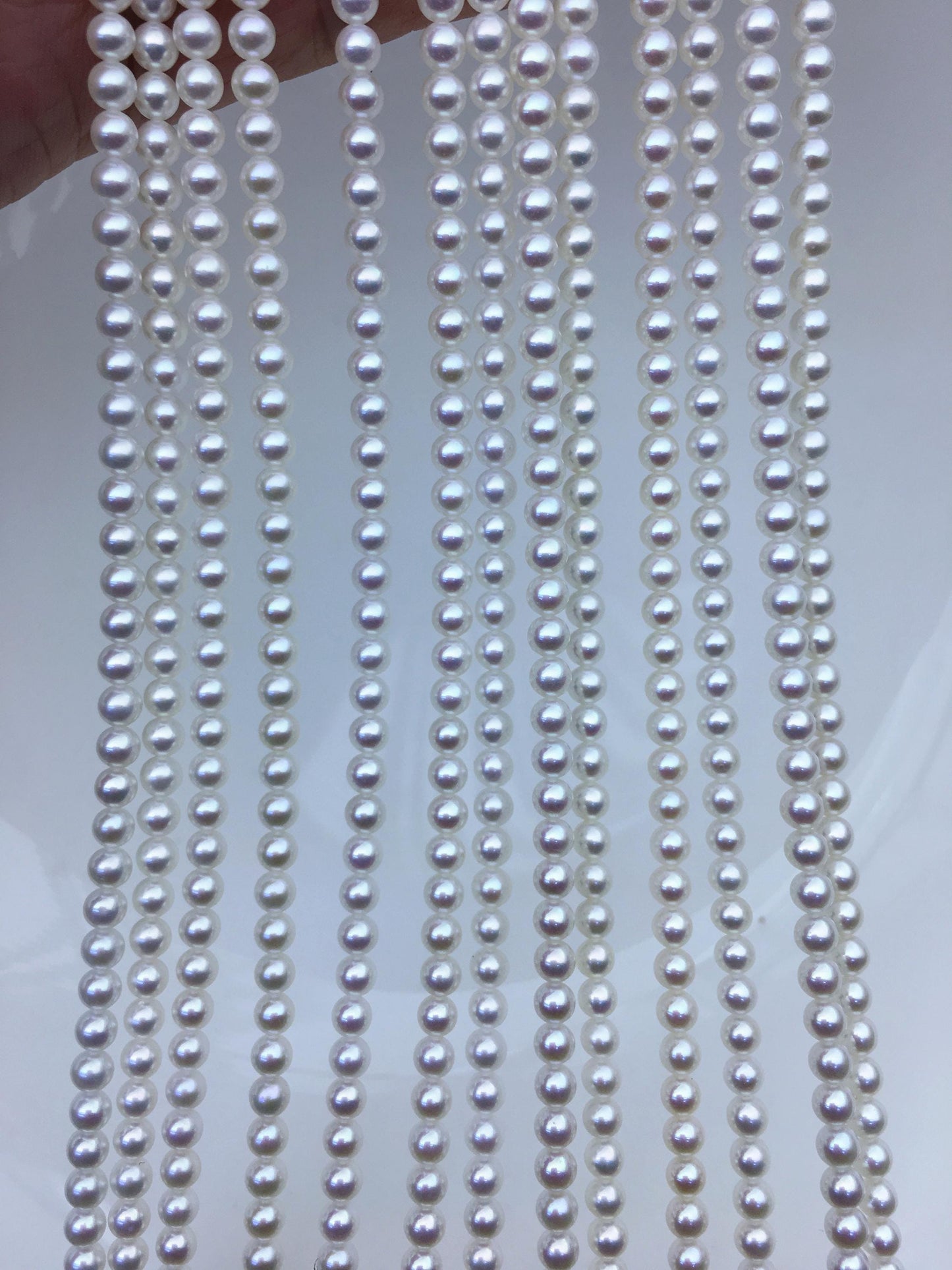 AAA 3.5-4mm white round freshwater pearls, seed pearl,white pearl,full strand,round pearl strands,pearl wholesale,RP3-3AY-GJ-6