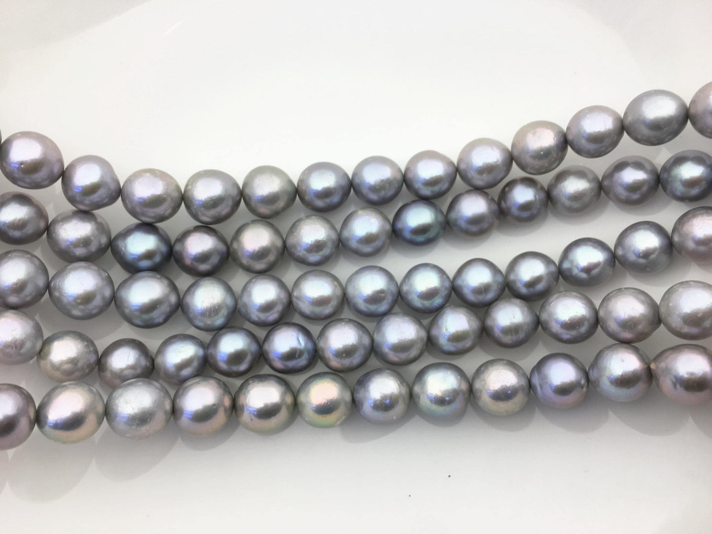 AA+ 11-13mm big gray near round Edison Freshwater Pearl,ED12-2A-5-14