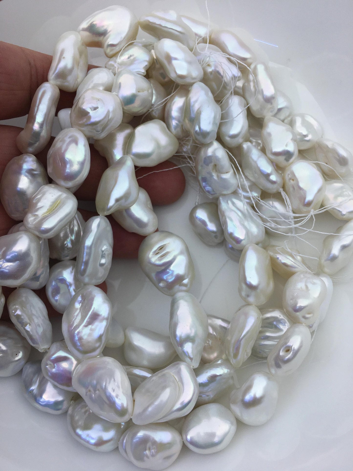 AA 14-16mm white keshi Freshwater Pearl,ZS-200-109