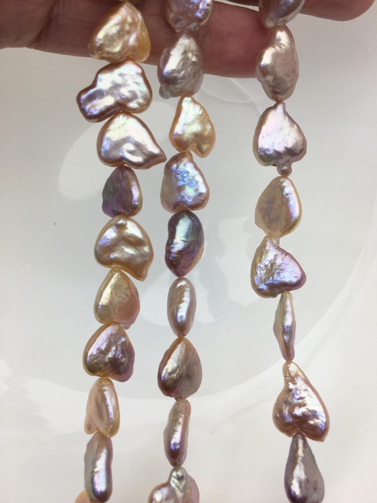 AAA 11-12.5mm colorful heart Freshwater Pearl,ZS-119-47