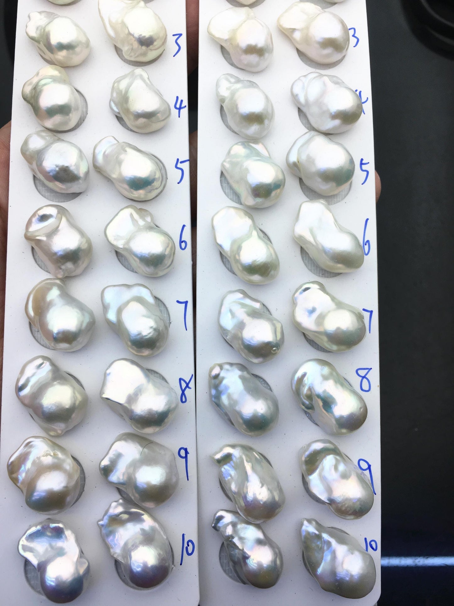 1 pair AAA 12-15x18-24mm White Flame ball Pearl Pairs - large Baroque freshwater pearl pairs,Fire Ball Pearl,FL15-3A-8-47