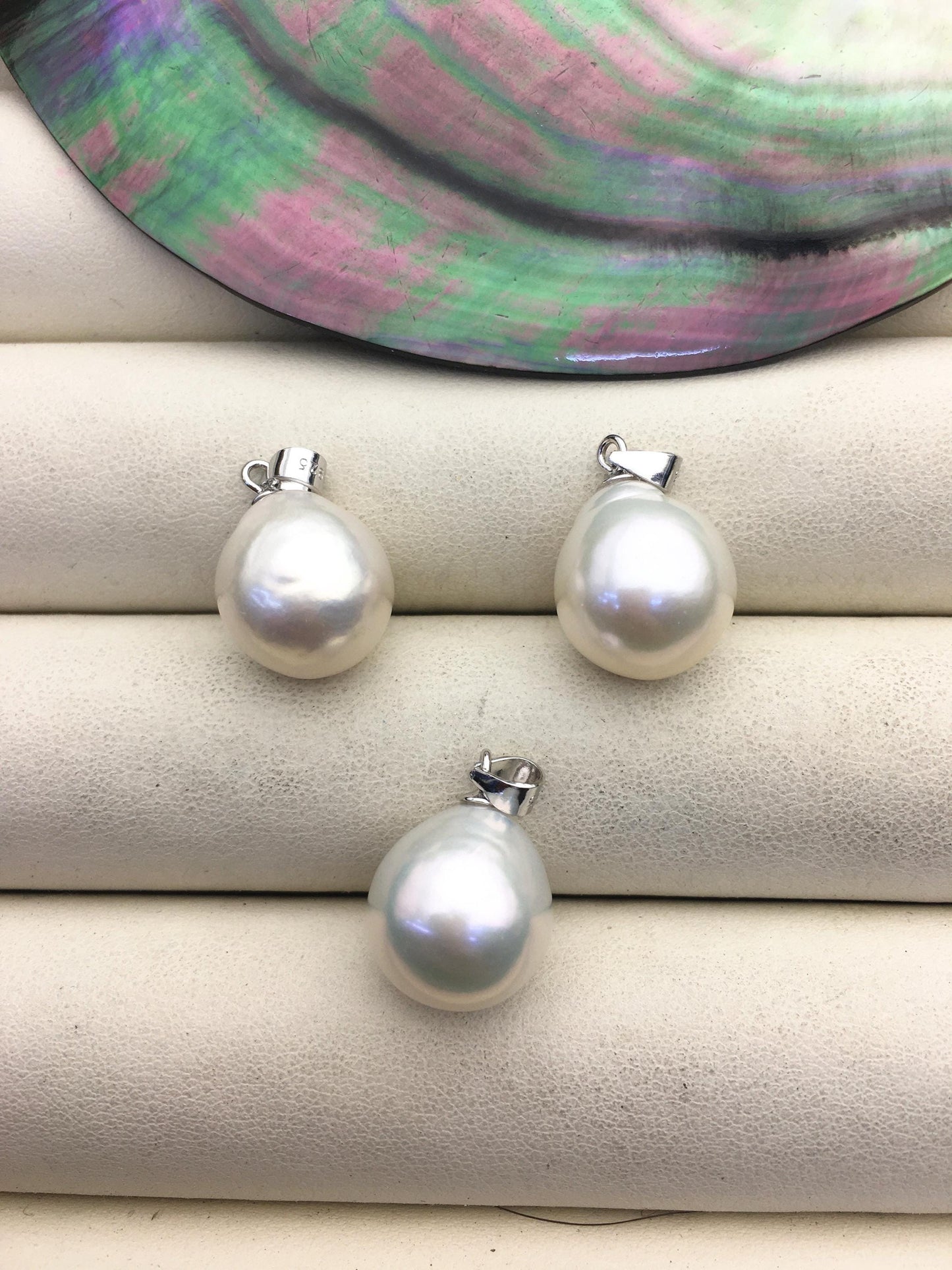 1pc AAA 11-16mm Big White drop rice edison freshwater Pearl pendant,NC1-T1