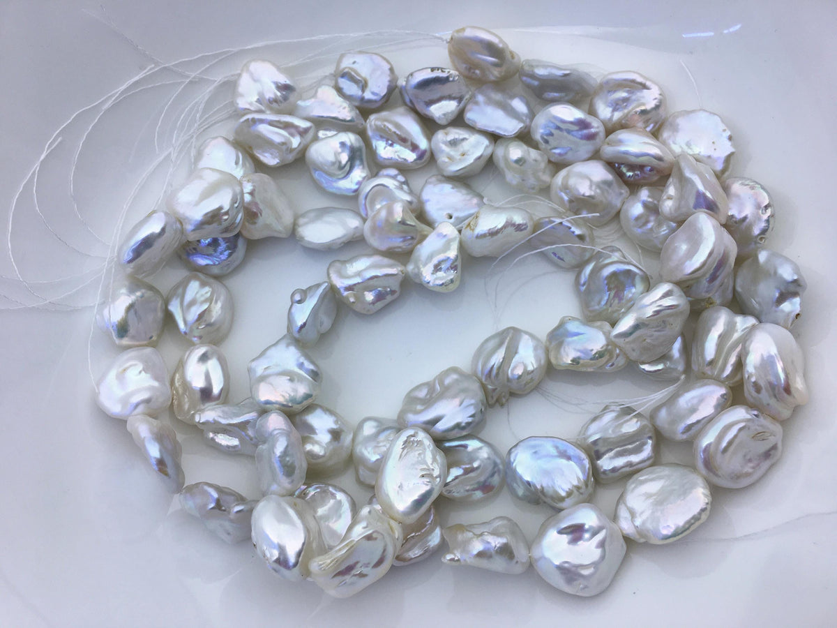 AA+ 14-17mm white thick keshi Freshwater Pearl,DIY Loose Freshwater Pearl,wholesale price,china wholesale pearl,ZS-200-104