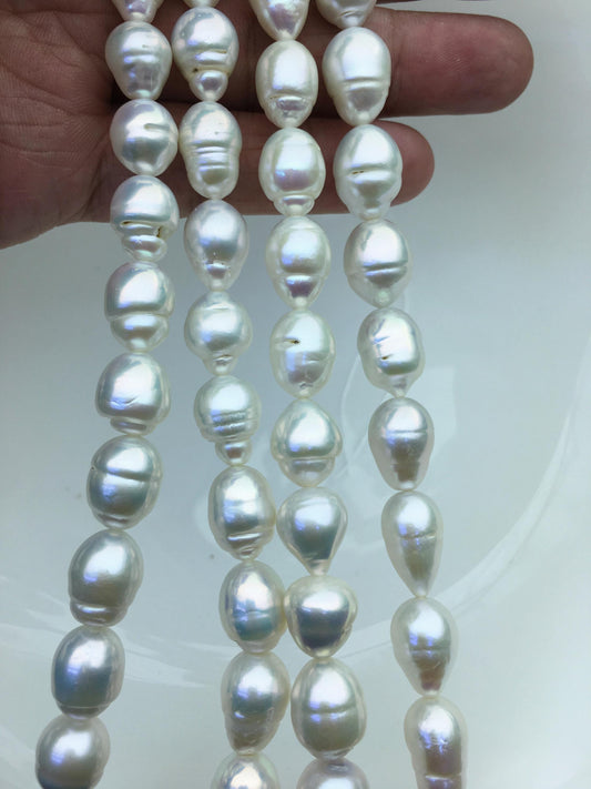 AA+ 9-11mm white circle drop Edison Freshwater Pearl,ED12-2A-5-45