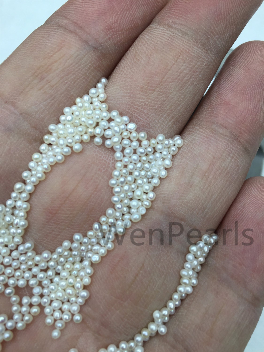 AAA 1.8-2mm white seed near round freshwater pearls,no hole,Select Quantity,tiny pearl supply,GOOD QUALITY,RP1-3A-3