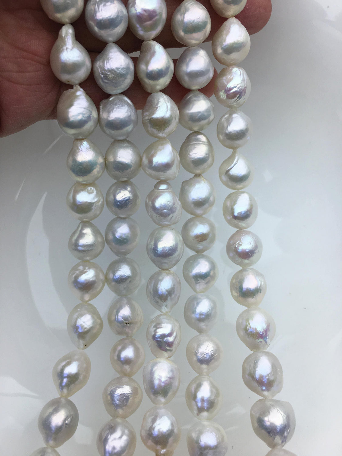 AA+ 11-14mm white big drop Edison Freshwater Pearl,ED12-2A-5-63