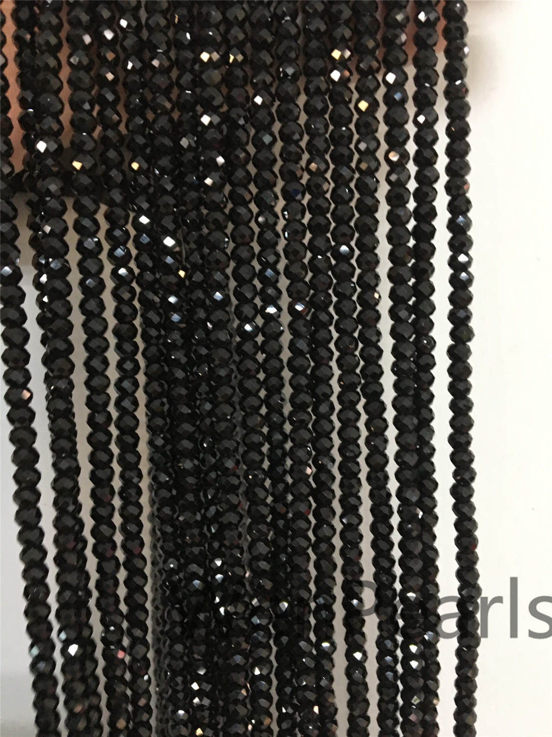 AAA 4mmx3mm Black Spinel Faceted beads,15.5 inch,one strand,Semi Precious stone,black spinel beads,SP-R4-001