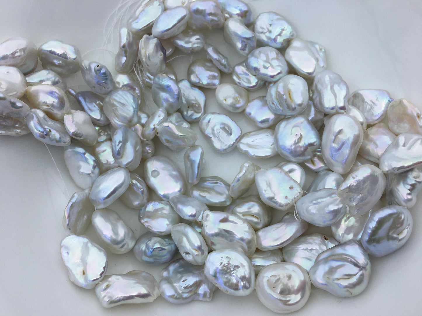 AA+ 16-18mm white keshi Freshwater Pearl,ZS-200-13