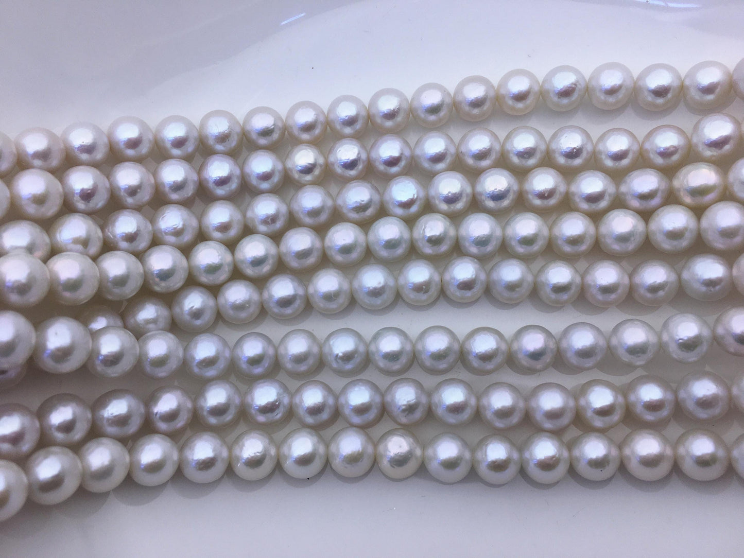 AAA- 8-10mm white round freshwater pearls,RP9-2A-3