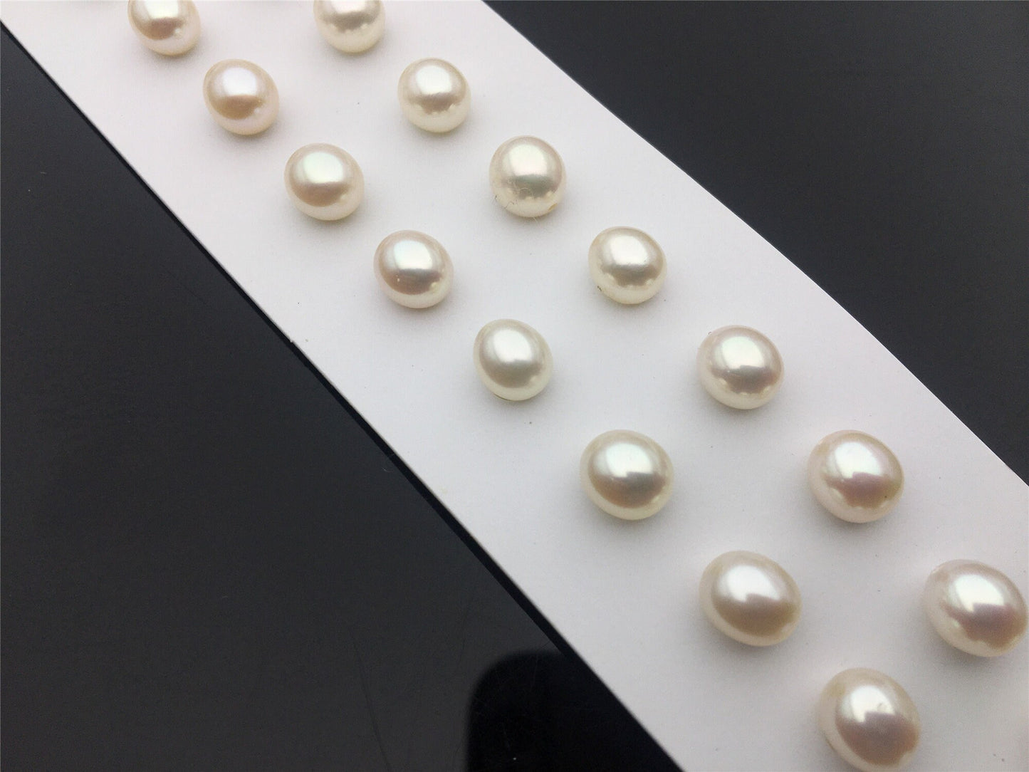 2 pairs AAA 6.3-7mm white rice freshwater pearls pairs,oval pearl earrings,tear drop pearl earrings,for dangle pearl earrings,LR6-3A-9