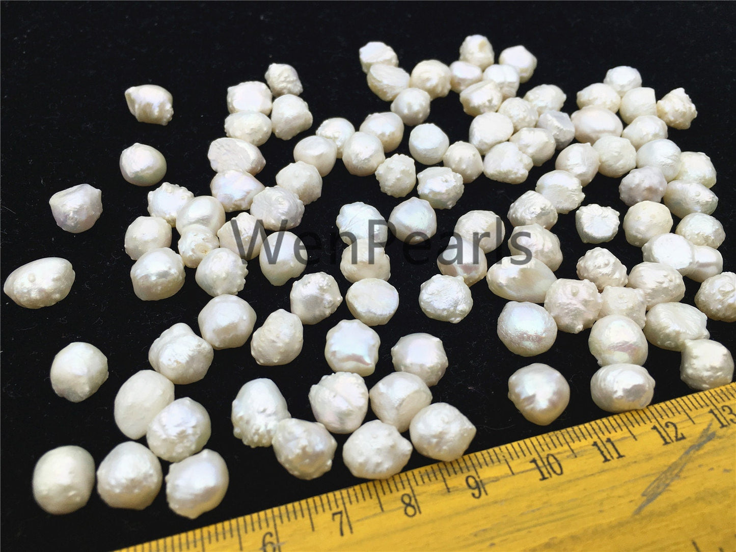 30pcs AA+ 9.5-10.5mm Natural White Rare Rosebud Freshwater Pearls,no hole,ZS-119-12