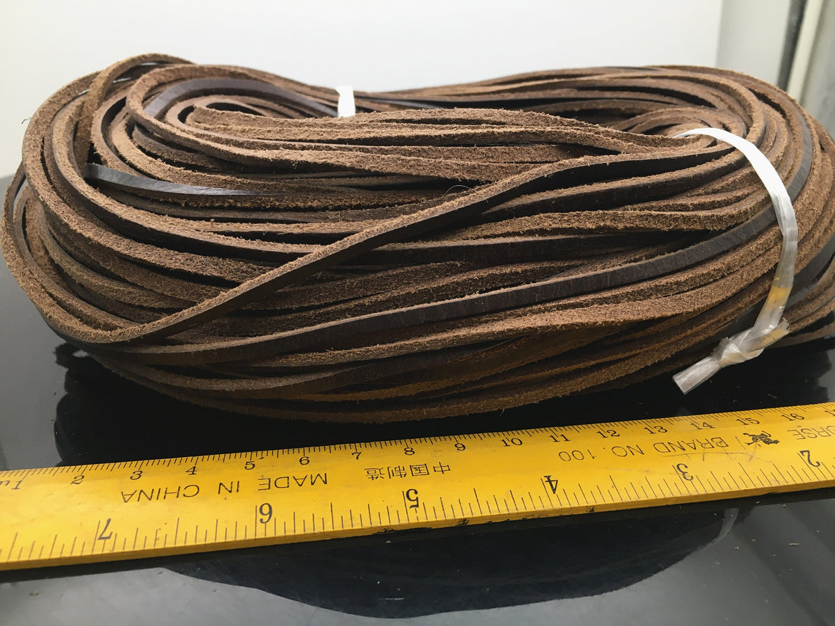 3mmx2mm Flat crazy-horse Oil Leather Cord,Soft Leather,Select Length,pull-up leather,soft leather,Wholesale,Distressed Matte Finish,LC3-208