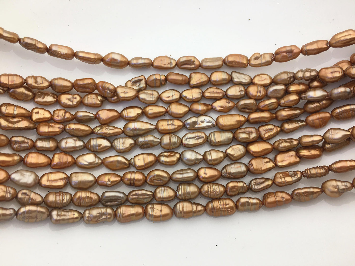 AA 5-6mm red brown toothpick Biwa Pearl Necklace,Genuine Fresh Water Pearl,Wedding Necklace,Mothers Day,ZS-80-10-32