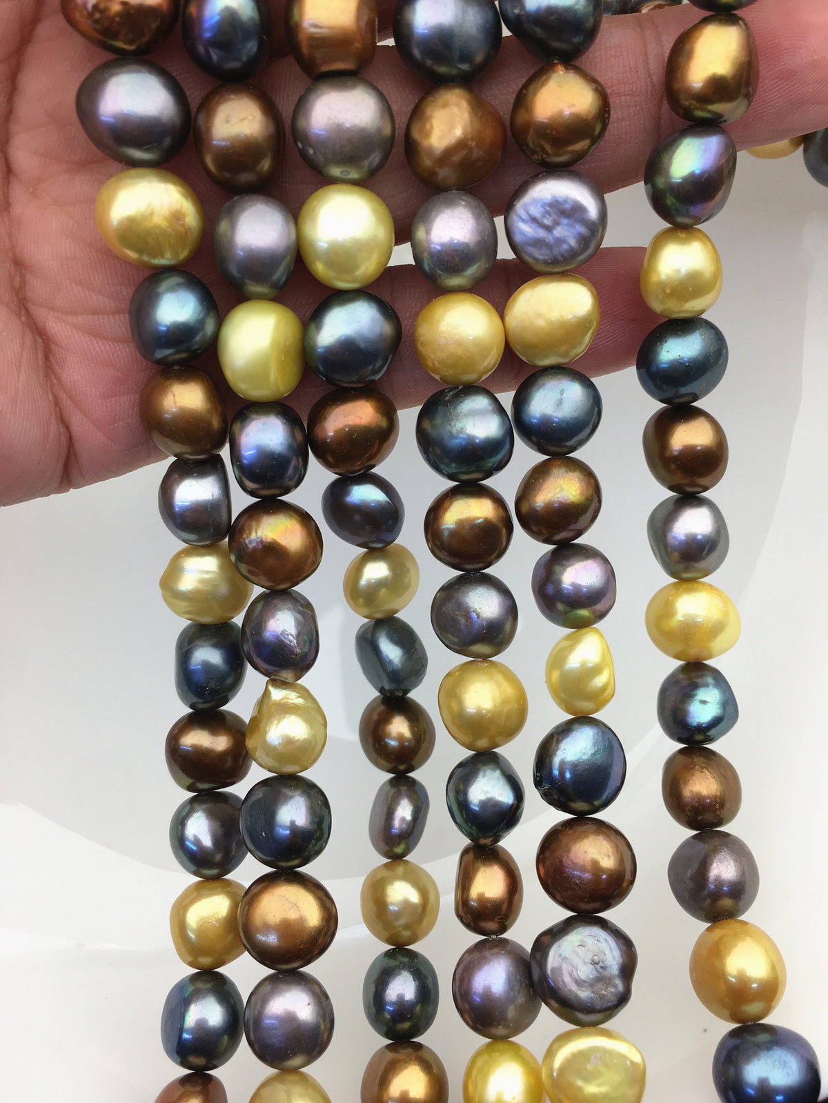 AA+ 11-12mm Misc Color Nugget pearls,full strand,gray pearl,yellow pearl,black pearl,loose pearl beads,high luster,LM11-T3