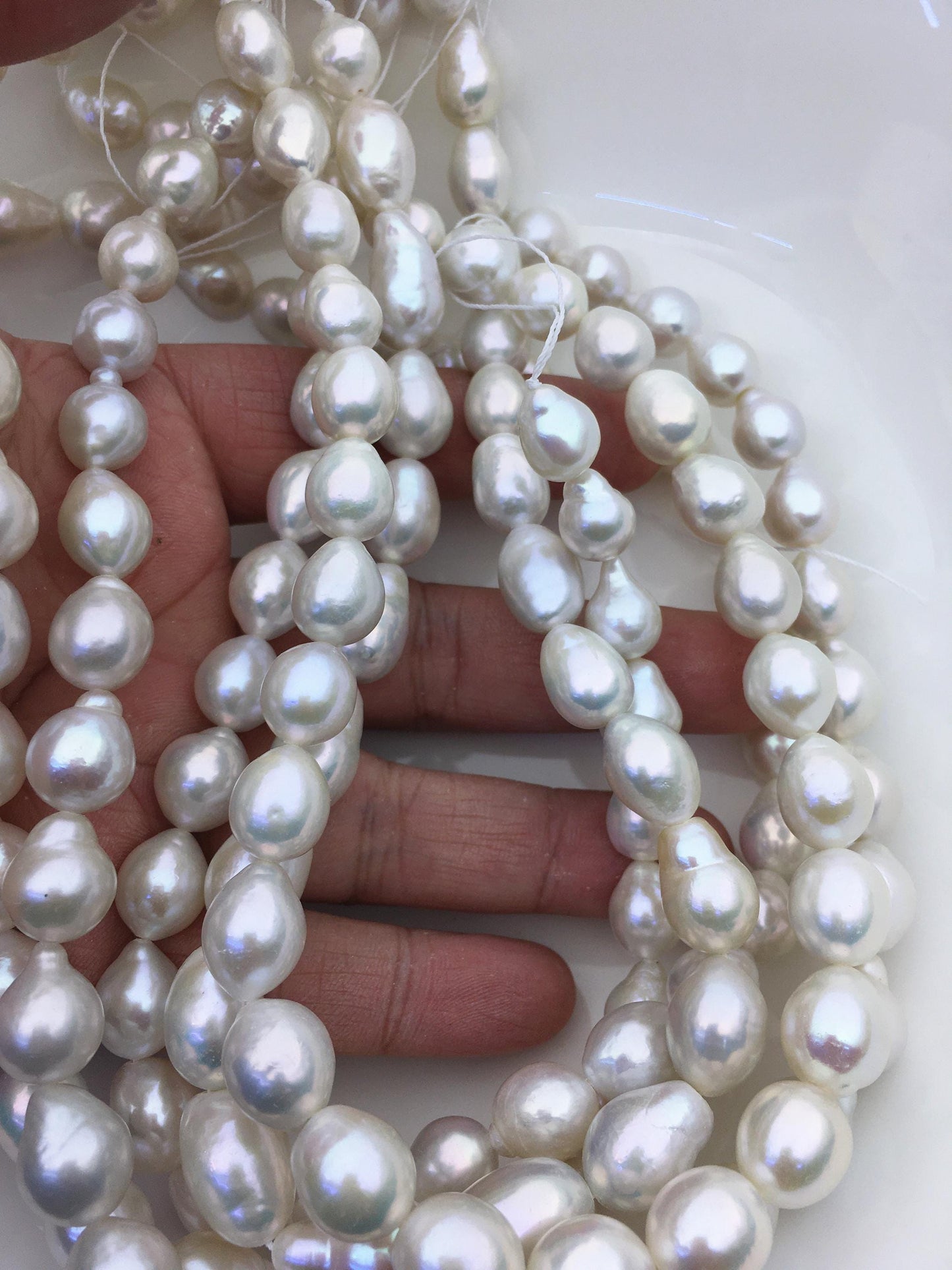 AA+ 10-12mm white drop Edison Freshwater Pearl,ED12-2A-5-38