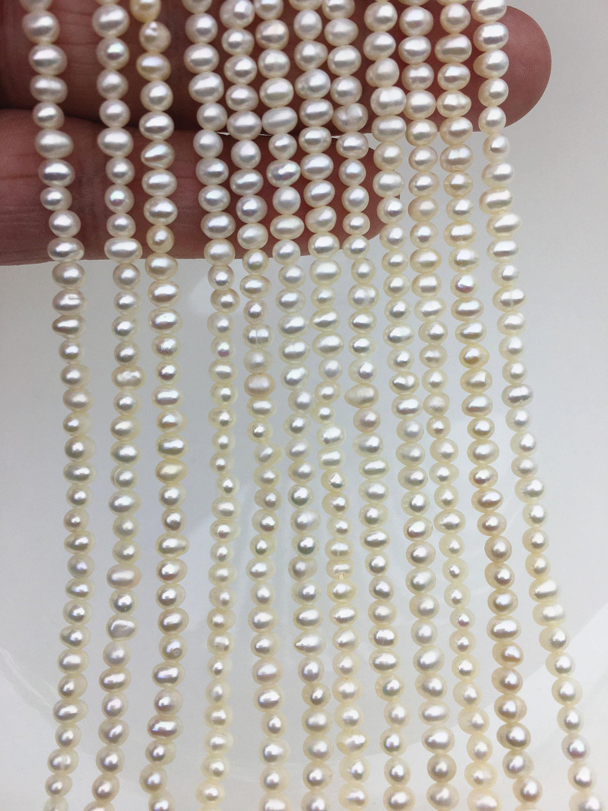 AA+ 3.5-4mm white potato seed freshwater pearls,seed pearl,Valentine's Day gift,CR3-2A-3
