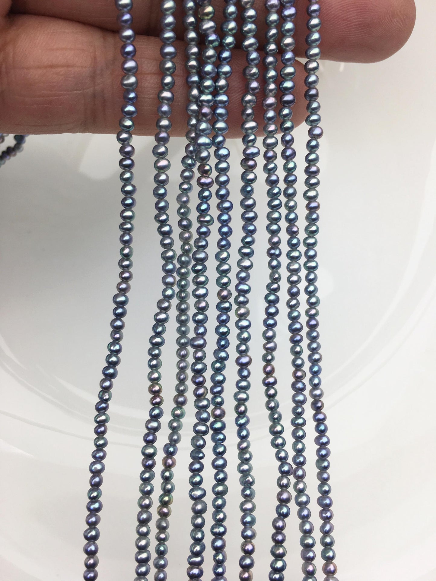 AAA 2.5-3mm black blue seed potato freshwater pearls,seed pearl,small size pearls bead wholesale,Wedding,Love,Happiness,birthday,CR2-3A-5