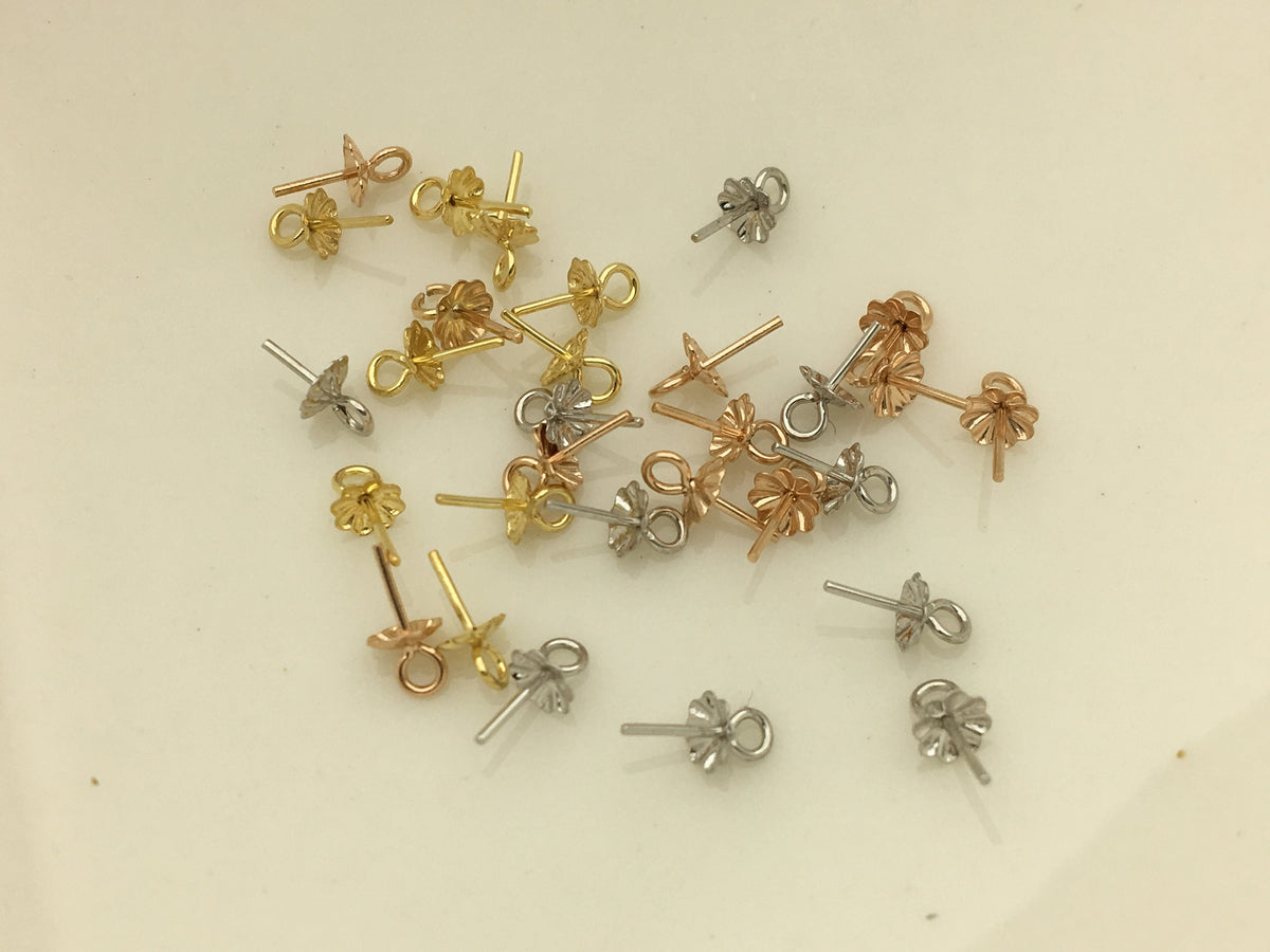 18k yellow/rose gold/white 18k solid gold pendant hook, for pendant,DIY,wholesale,ASG-Pd-004