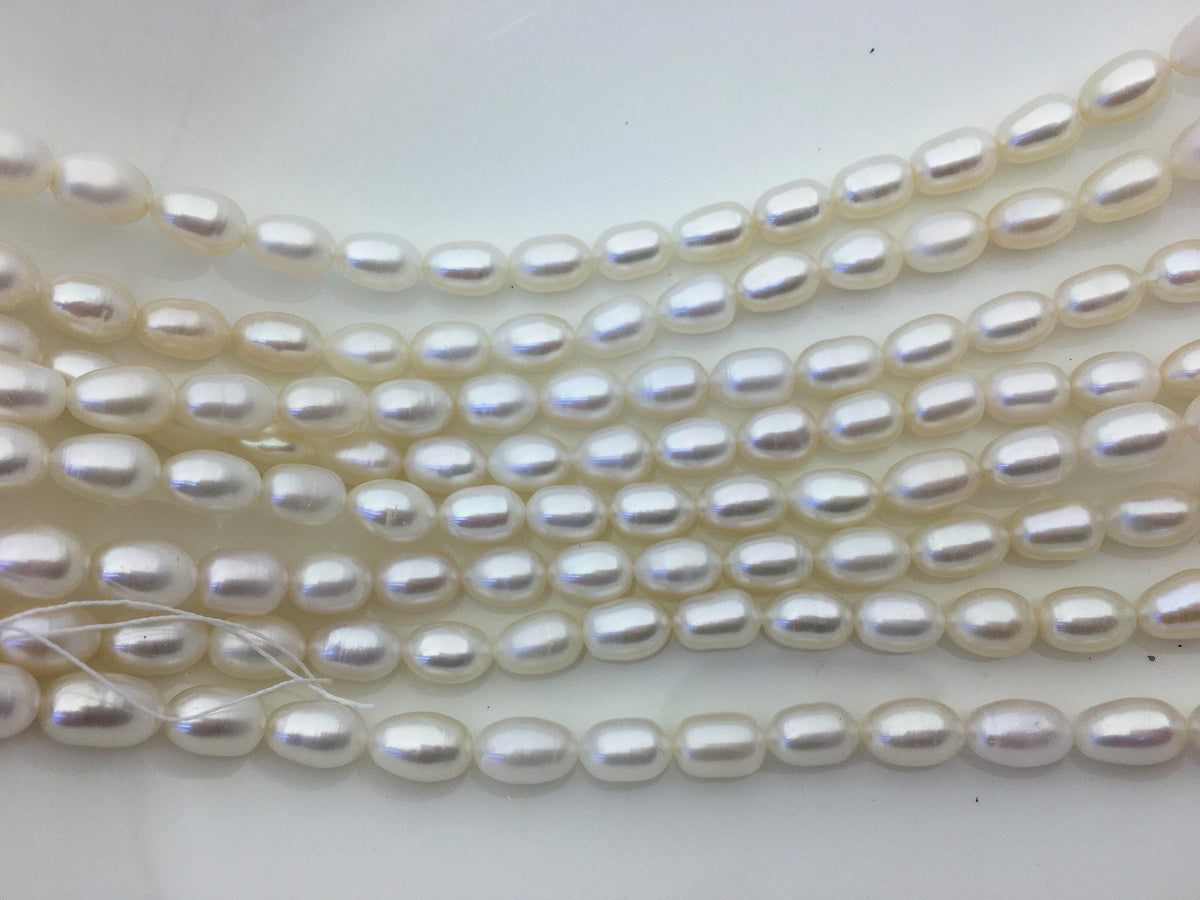 AAA- 7.3-8mm x 9.5-11mm Cultured White Freshwater Rice Pearls beads,drop pearl necklace,diy pearl beads,gift for her,LR8-2A-1