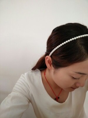 AAA White/Misc Color Pearl headband,Bridal Headband, Bridal headpiece, Wedding hair tiara, pearl Hair hoop, freshwater pearls,B8-023