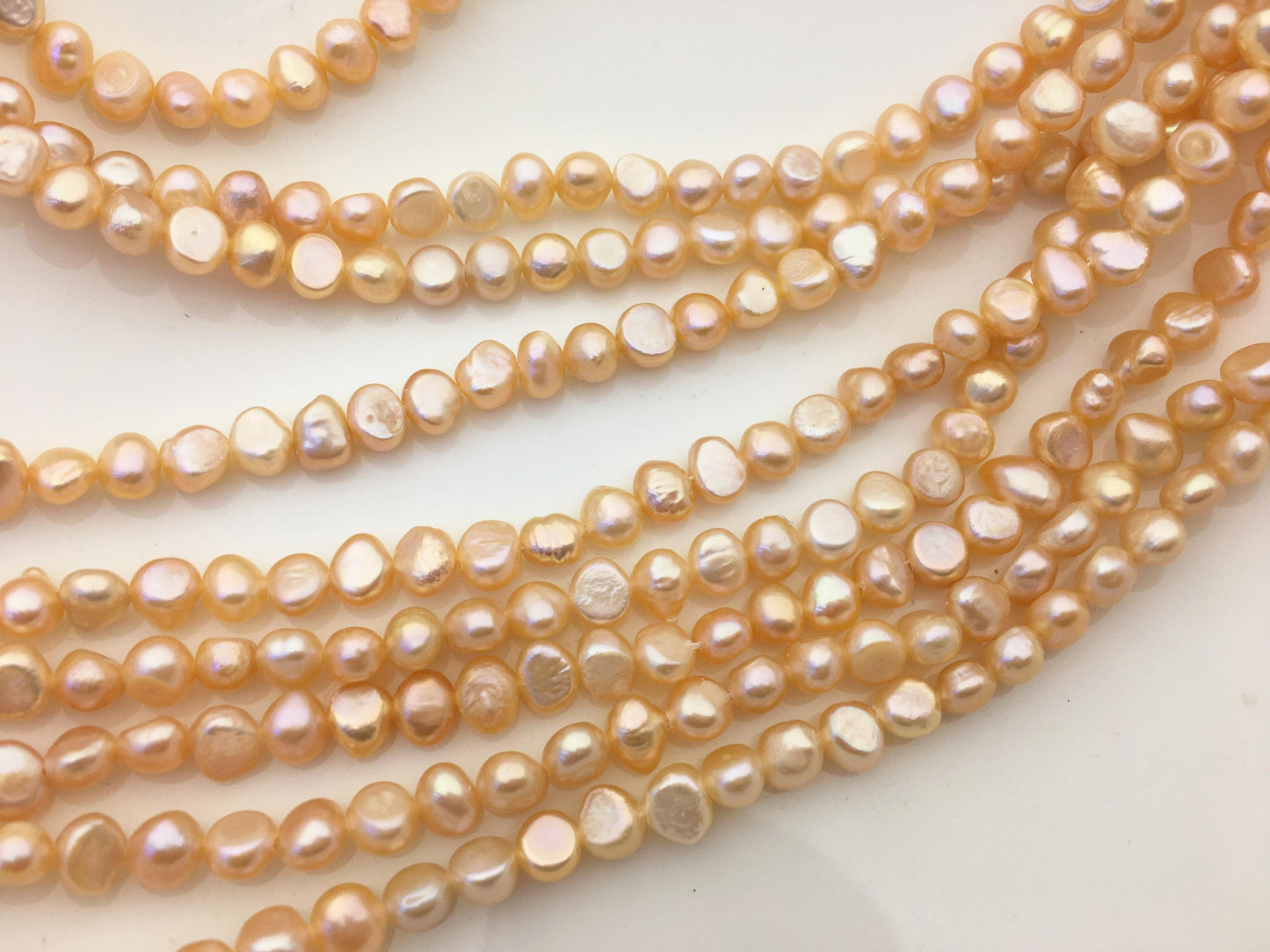 AA+ 6-6.5mm peach nugget freshwater pearls,irregular nugget freshwater pearl strand,cheap price,pearl factory china,LM6-T4