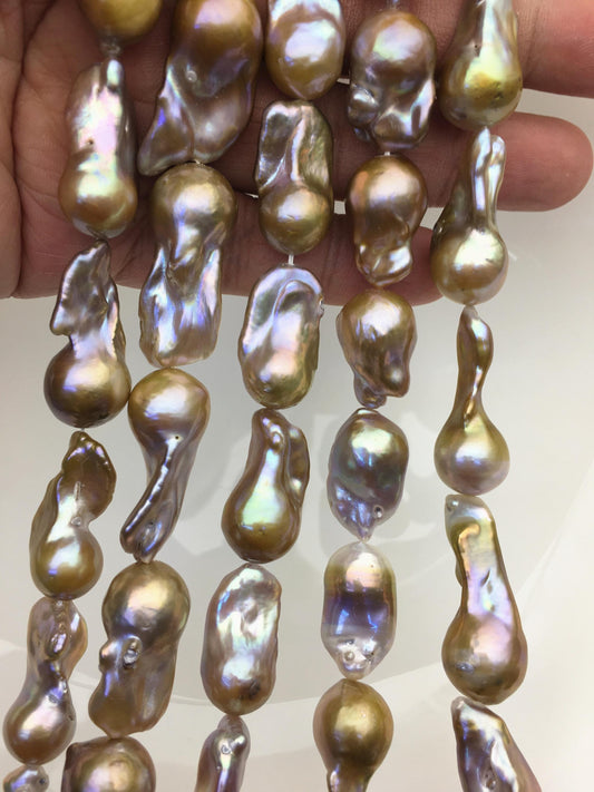 AA 12-15mm Natural Bronze flame ball pearl,FL15-2A-5-52