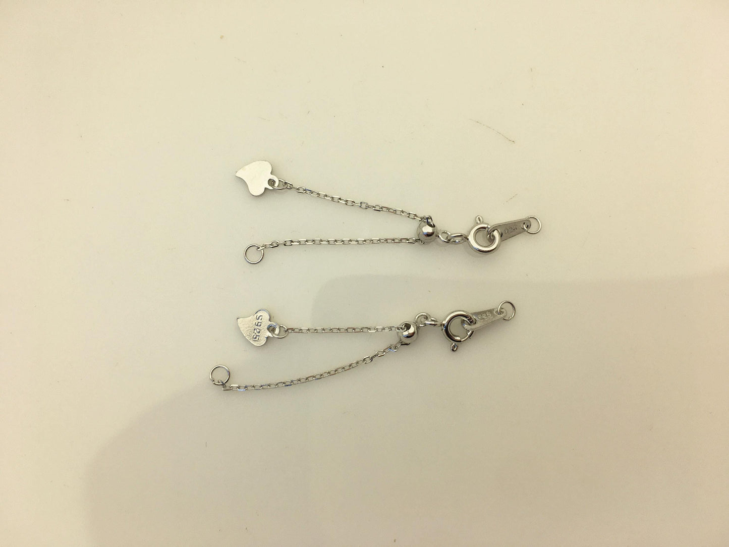 2pcs 2.5 inches 925 sterling silver color chain clasp, ASL-CL-011